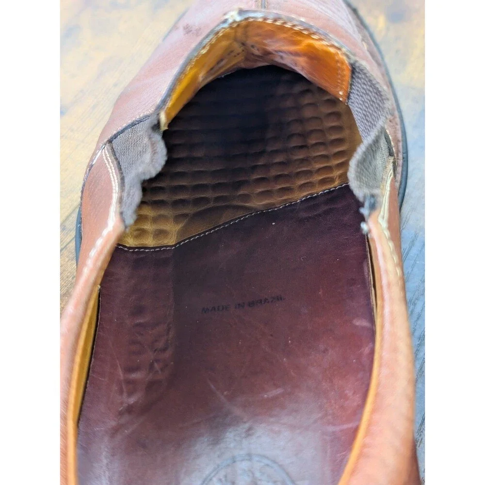 H.S. Trask Mens Size 13 Brown Leather Slip On Loafers Casual Comfort Shoes